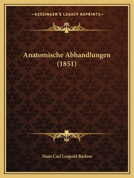 Paperback Anatomische Abhandlungen (1851) [German] Book