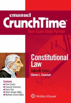 Paperback Emanuel Crunchtime for Constitutional Law Book