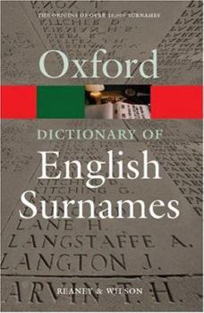 Paperback Dictionary of English Surnames OQR Book