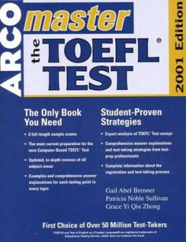 Paperback Arco Master the TOEFL, 2001 Edition Book