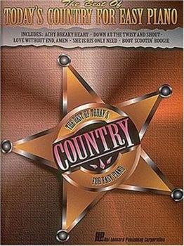 Paperback The Best Of Today's Country For Easy Piano Book