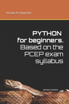 Paperback Python for beginners. Based on the PCEP exam syllabus Book