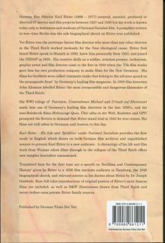 Karl Ritter: His Life and Zeitfilms Under National Socialism (Book)