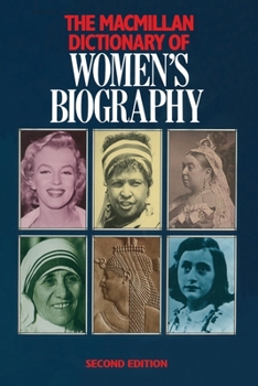 Paperback Macmillan Dictionary of Women's Biography Book