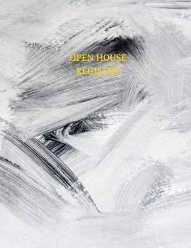 Paperback Open House Registry: Guest and Visitors Sign in Book (Art) Book