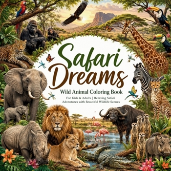 Paperback Safari Dreams Wild Animal Coloring Book
