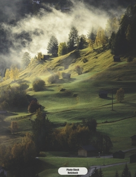 Photo-Stock Notizbuch: Berglandschaft mit Nebel  Tagebuch Journal 150 Seiten liniert | Notizbuch im A4 Format | mattes Softcover (German Edition)