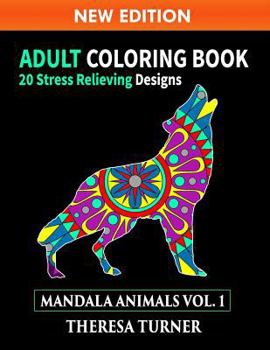 Paperback Adult Coloring Book: 20 Stress Relieving Designs: Mandala Animals Vol.1 Book