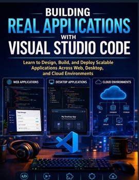 Paperback Building Real Applications with Visual Studio Code: Learn to Design, Build, and Deploy Scalable Applications Across Web, Desktop, and Cloud Environmen Book