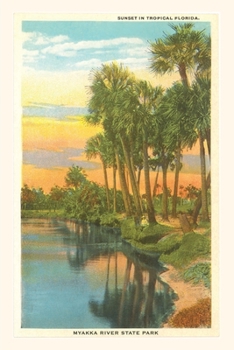 Paperback Vintage Journal Sunset in Tropical Florida, Myakka River State Park Book