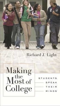 Hardcover Making the Most of College: Students Speak Their Minds Book
