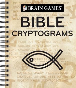 Spiral-bound Brain Games - Bible Cryptograms Book