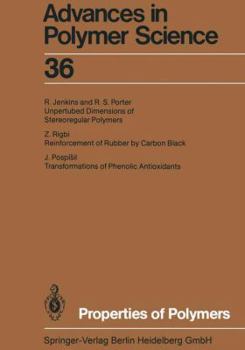 Advances in Polymer Science: Fortschritte der Hochpolymeren-Forschung - Book #36 of the Advances in Polymer Science