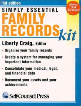 Paperback Simply Essential: Family Records Kit [With Disk] Book