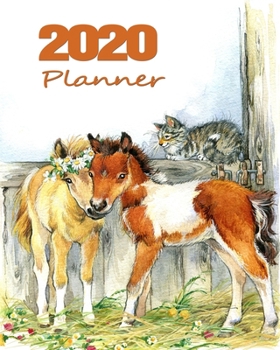 Paperback 2020 Planner: 8"x10" Daily and Weekly Agenda Planner and Organizer V24 Book