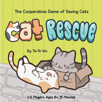 Chronicle Books Cat Rescue: The Cooperative Game of Saving Cats (Fun Family Card Game for Cat Lovers, Quick & Easy Kitty Color-Matching Game for All Ages), Multicolor