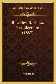 Paperback Reveries, Reviews, Recollections (1887) Book