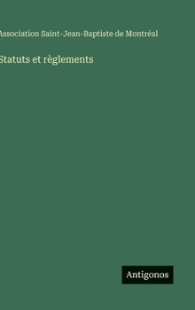 Hardcover Statuts et règlements [French] Book