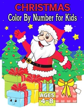 Paperback Christmas Color By Number for Kids: Cute coloring designs Book