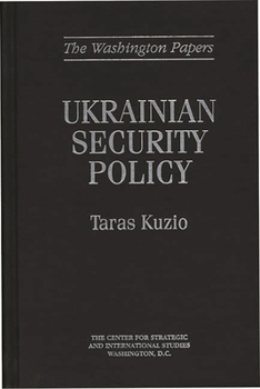 Hardcover Ukrainian Security Policy Book