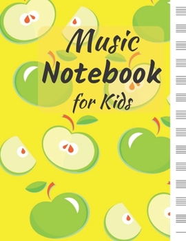 Paperback Music Notebook for Kids: Blank Sheet Music: Music Manuscript Paper / Staff Paper / Musicians Notebook (Composition Books - Music Manuscript Pap Book