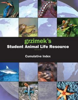Paperback Grzimek's Student Animal Life Resource: Cumulative Index Book