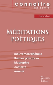 Paperback Fiche de lecture Méditations poétiques de Lamartine (Analyse littéraire de référence et résumé complet) [French] Book