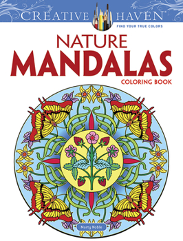 Paperback Creative Haven Nature Mandalas Coloring Book