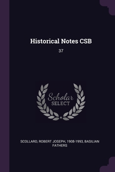 Paperback Historical Notes CSB: 37 Book