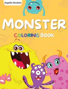 Paperback Monster Coloring Book: for Kids Ages 4-8 A Fun Colouring Activity Book