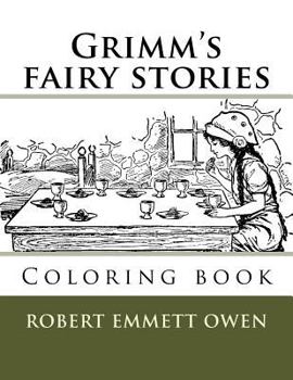 Paperback Grimm's fairy stories: Coloring book