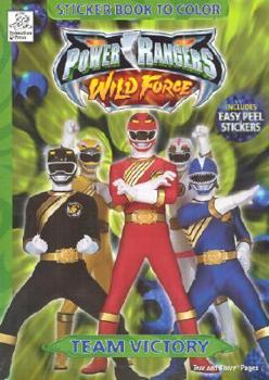 Paperback Wild Force: Sticker Story Book to Color (Power Rangers) Book