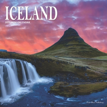 Paperback Iceland: 2021 Mini Wall Calendar Book