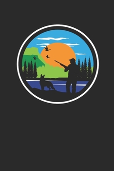 Hunting Dog Badge: Hunting Dogs Notebook, Graph Paper (6" x 9" - 120 pages) ~ Animal Themed Notebook for Daily Journal, Diary, and Gift