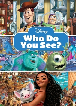 Hardcover Disney: Who Do You See? Look and Find Book