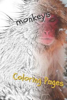 Paperback Monkeys Coloring Pages: Beautiful Coloring Pages for Adults Relaxation Book