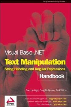 Paperback Visual Basic .Net Text Manipulation Handbook Book