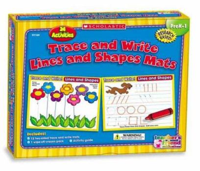 Misc. Trace and Write Lines and Shapes Mats [With 1 Wife-Off Crayon Pack and Activity Guide and 12 Two-Sided Trace & Write Mats] Book