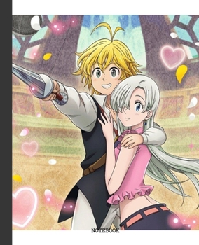 Notebook: Anime Seven Deadly Sins Soft Glossy Cover Graph Paper Pages Book 7.5 x 9.25 Inches 110 Pages