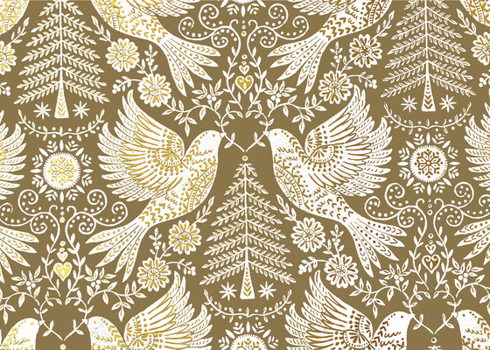 Gift Golden Doves Deluxe Boxed Holiday Cards (20 Cards, 21 Self-Sealing Envelopes) Book