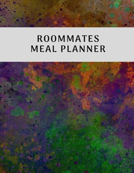 Paperback Roommates Meal Planner: Weekly Menu Planner and Grocery List Book