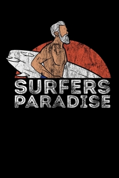 Paperback Surfers Paradise: 6x9 Notebook ruled Book