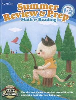 Paperback Kumon Summer Review & Prep: Grade 1-2: Math & Reading Book