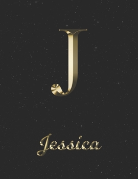 Jessica: 1 Year Daily Planner (12 Months) | Yellow Gold Effect Letter J Initial First Name | 2020 - 2021 | 365 Pages for Planning | January 20 - ... | Plan Each Day, Set Goals & Get Stuff Done