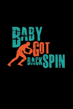 Baby got back spin: 6x9 PING PONG | blank with numbers paper | notebook | notes