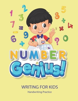 Paperback Number Genius: Handwriting Practice Book For Kids Writing Page and Coloring Book: Numbers 1-10: For Preschool, Kindergarten, and Kids Book