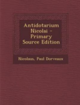 Paperback Antidotarium Nicolai [French, Middle] Book