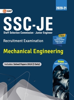 Paperback Ssc Je 2020: Mechanical Engineering - Guide Book