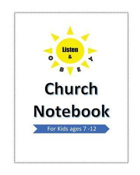 Paperback Church Notebook: Listen & Obey Book
