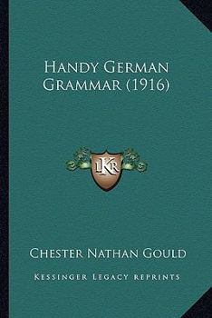 Paperback Handy German Grammar (1916) Book